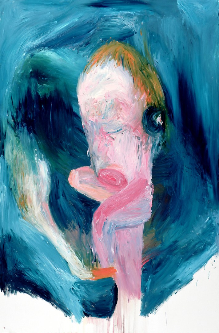 La picadura del cisne. Oleo sobre lienzo. 150x100cm